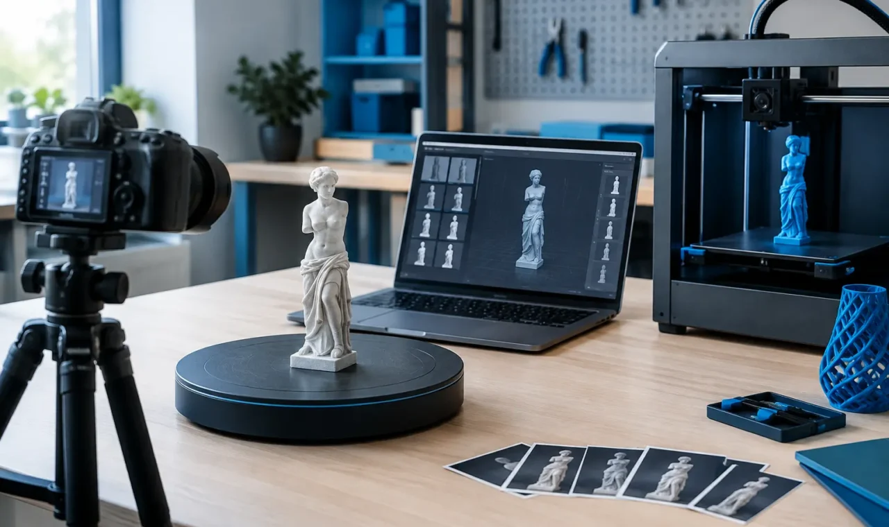 Illustration IA : Génération de fichiers 3D à partir de photos : méthodes, limites et usages