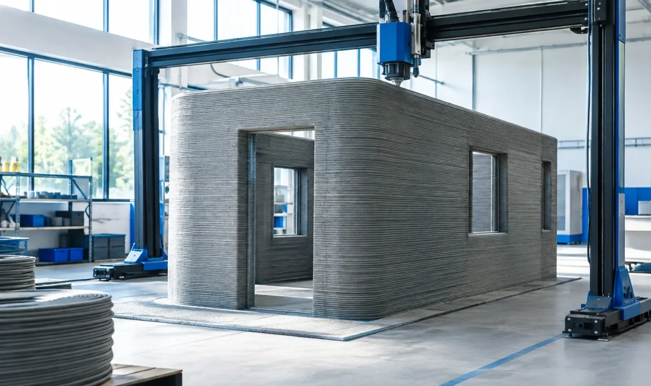 Illustration IA : Impression 3D de maisons : où en est réellement cette technologie