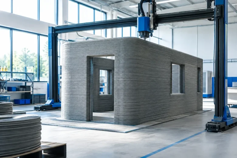 Illustration IA : Impression 3D de maisons : où en est réellement cette technologie